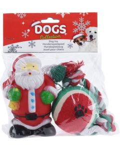 Hondenspeelgoed kerst-set