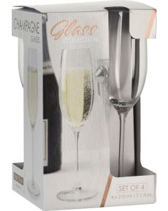 Set champagneglas 4 stuks