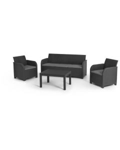 Keter Rosalie Stoel-Bank Loungeset - 5-persoons