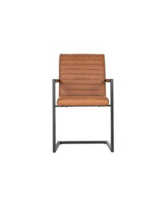 WOOOD Bas Eetkamerstoel PU Cognac