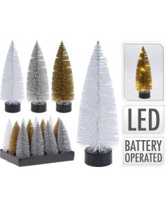Kerstboom met LED-verlichting 17cm