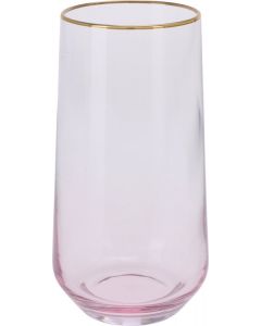  Drinkglas Roze 15 cm 