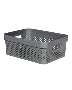  Curver Infinity Recycled Dots Opbergbox 11L Antraciet