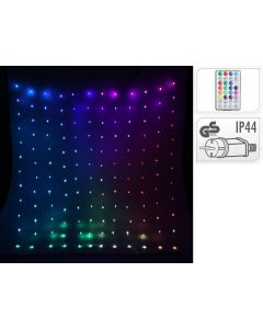 Gordijn van feestverlichting 60x300 cm RGB