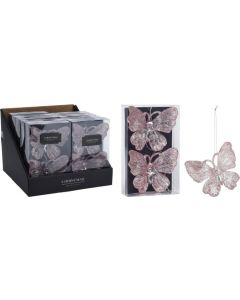 Hangdeco vlinder 11cm 2 stuks