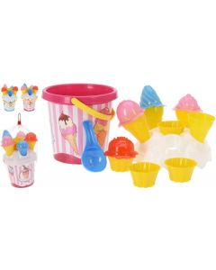 Strandemmer met ijsjes