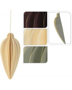Hangdeco ornament papier 15cm