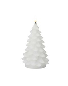 Ledkaars kerstboom 19cm wit