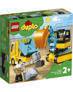 LEGO Duplo truck en graafmachine