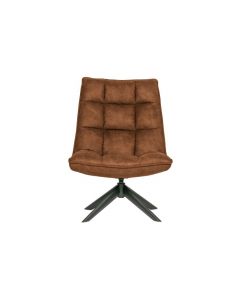 WOOOD Jouke Draaifauteuil Cognac