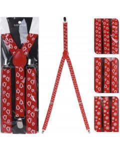 Bretels met kerstdesign 3 soorten