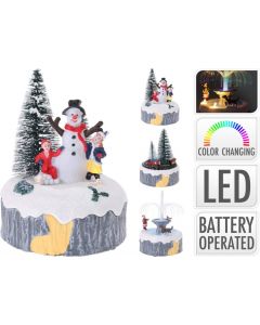 Kersttafereel diversen met LED-verlichting