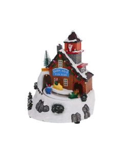 Kersttafereel slee led 23cm