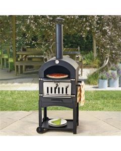 Heuts Vaggan 3-in-1 barbecue pizza- en rookoven - 158cm aanbieding