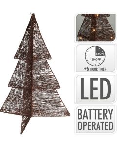 Vouwbare LED-verlichte kerstboom 50cm