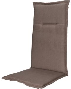 Stoelkussen taupe 120x50x6 cm  