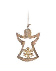Hangdeco engel naturel 15 cm