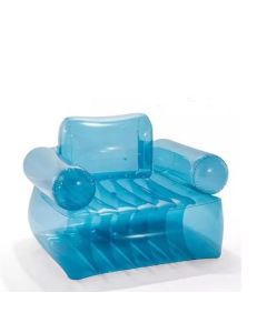 Intex Opblaasbare Stoel Blauw transparant