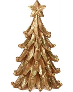 Kerstboom 13cm goud