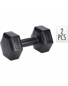 XQ Max Cement Dumbbells Zwart 2 KG - Set van 2