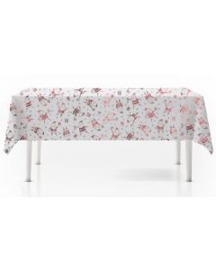 Tafelkleed 180x140cm 4ass Rood