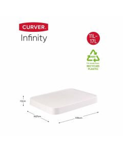 Infinity Recycled Deksel 11L/17L Wit