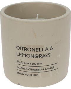 Citronella kaars in pot 10x10 cm