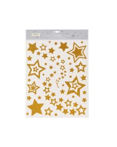 Raamsticker sterren 30x42cm - diverse designs 