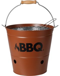 Kolen BBQ emmer 26cm oranje rood