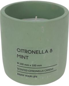 Citronella kaars in pot groen