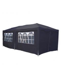 Easy up partytent 3x6 met zijwanden - grijs