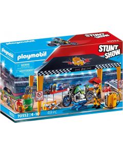 Playmobil stunt show werkplek tent