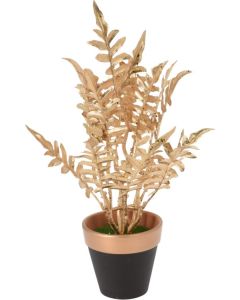 Plant in keramieken pot - Goud