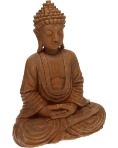 Boeddha zittend houtlook 275 x 155 x 370 mm