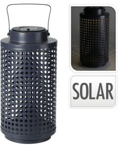 Solar lantaarn zwart 28cm