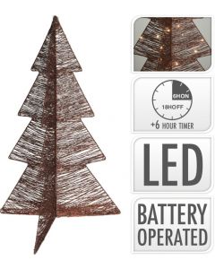 Vouwbare LED-verlichte kerstboom 75cm
