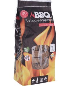 Aanmaakblokjes Hout 80 stuks BBQ