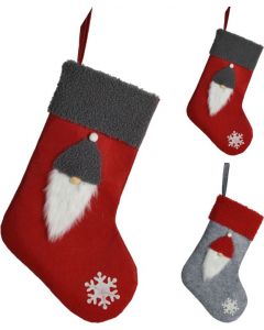Kerstsok 40cm rood