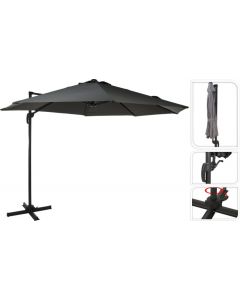 Zweefparasol Elba Grijs Ø300 cm