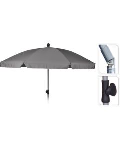 Strandparasol Ø200 cm - grijs