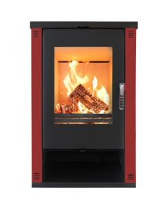 Vrijstaande houtkachel 11 kW GH-Theia rood