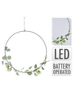 Ring Zwart 30 LED Lampjes - 42 CM