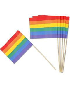 Cocktailprikkers regenboog 8 stuks