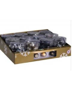 Kerstballen LED 10x50mm 3 soorten