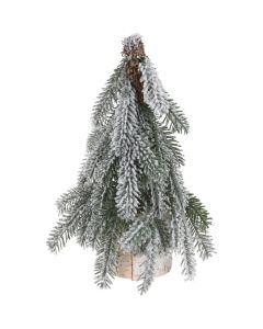 Kerstboom met Sneeuw 45 cm - Houten Voet