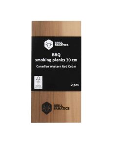 Grill Fanatics rookplankje - 2 stuks - 30 cm