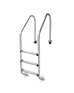 W'eau RVS zwembadtrap 3 treden - AISI 304