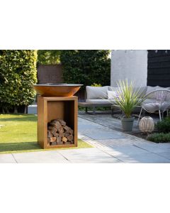 BASTE Stand 80 vuurschaal bbq - Cortenstaal