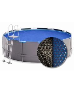 W'eau solar cover rond - 300 cm (zeilmaat 294) - Zwart/Blauw