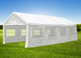 Partytent 4x8 PE Carport, uiterst geschikt voor feesten en Partytent 4x8 meter 32 m2